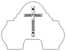 DARAY-L-510-SL-WT Silver Single Cross White